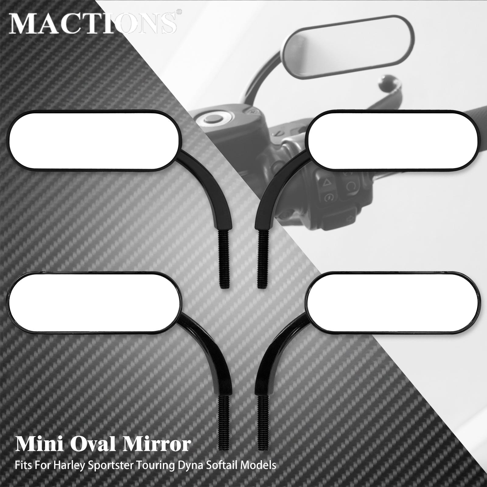 Mirror Extender Bar - Espejo retrovisor ovalado para motocicleta, espejo