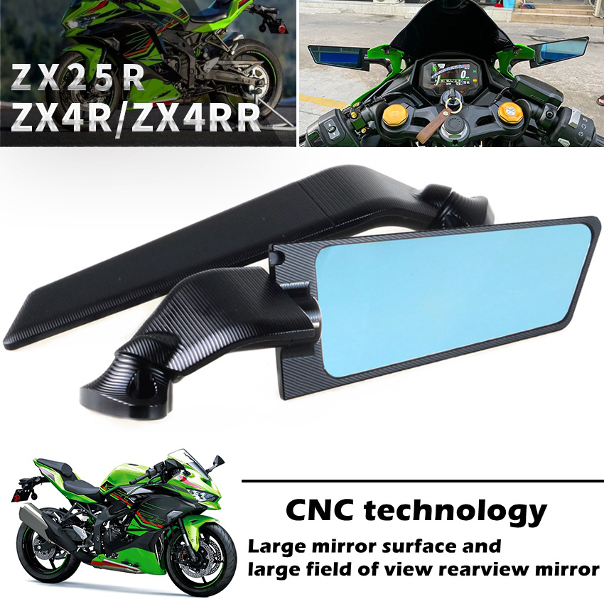 Mirror Extender Bar - Para KAWASAKI ZX4RR/ZX25R/ZX6R/ZX10R/NINJA400/ NINJA500 CNC espejo