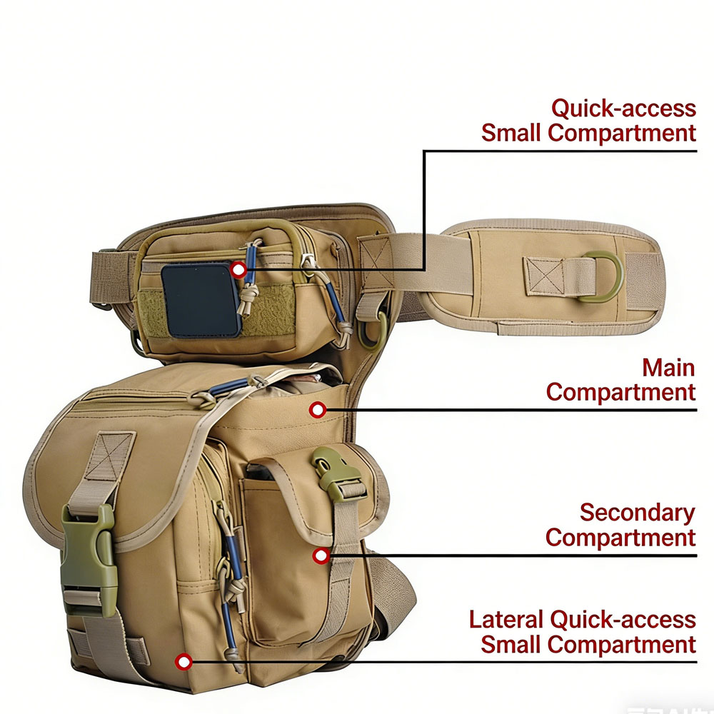 Bolsa táctica para pierna, riñ - Motorcycle Gear Travel Bag reseña y precio