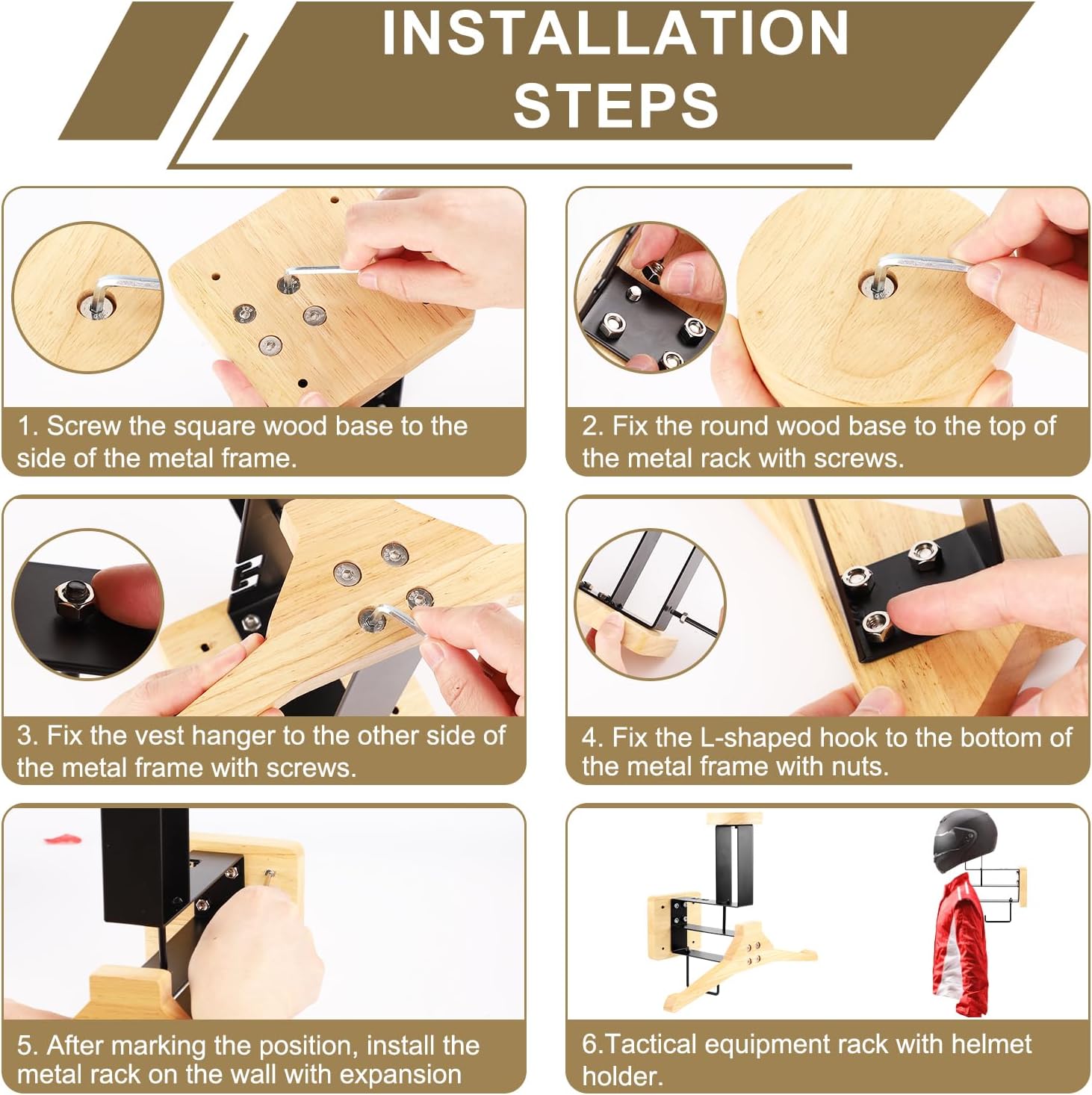 ​ Soporte para casco de motoci - Motorcycle Gear Wall Mount reseña y precio